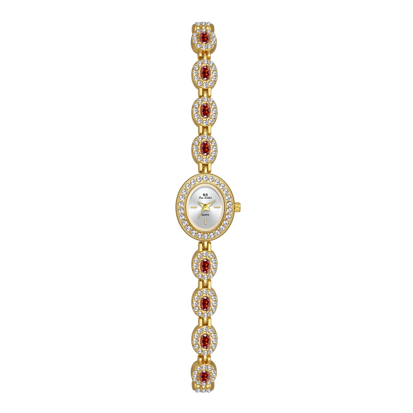 Rainbow Light Gemstone Oval Watch