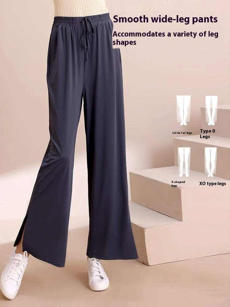 High Waist Sports Drape Pants