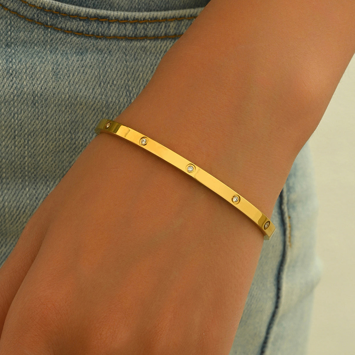 Golden Hour Minimalist Bracelet