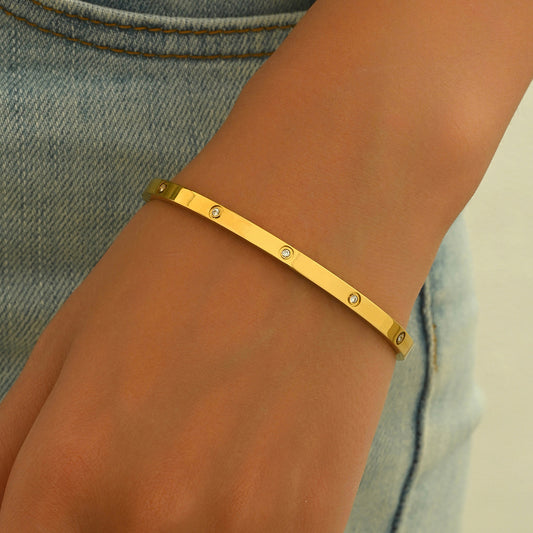 Golden Hour Minimalist Bracelet