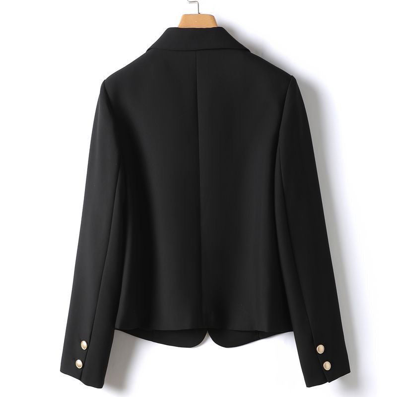 Elegant Single-Breasted Small Suit – Women's Classic Loose Fit Jacket