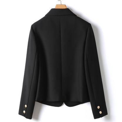 Elegant Single-Breasted Small Suit – Women's Classic Loose Fit Jacket