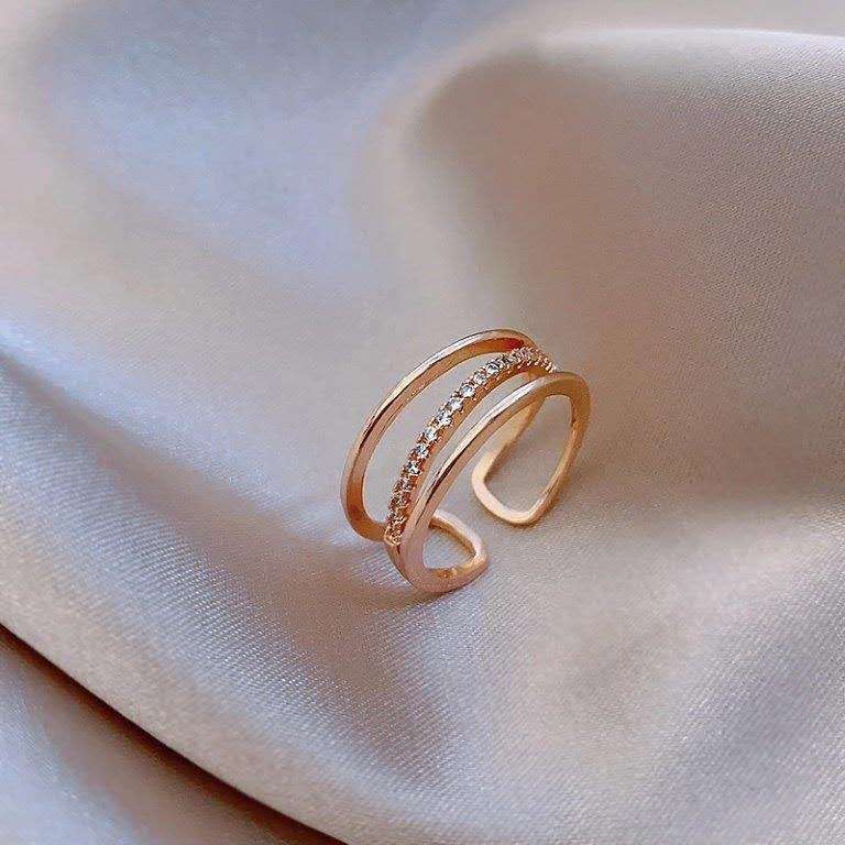 Multi-Layer Zircon Adjustable Ring