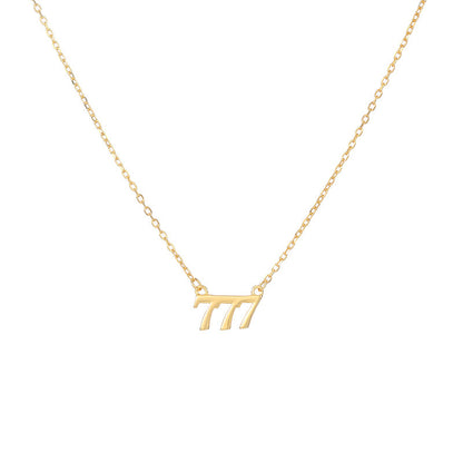 S925 Silver Lucky Number Necklace