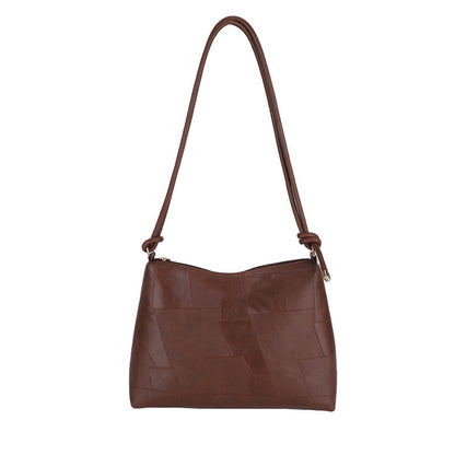 Retro Solid Color Casual Tote Bag
