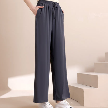High Waist Sports Drape Pants