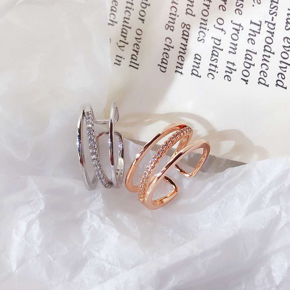 Multi-Layer Zircon Adjustable Ring