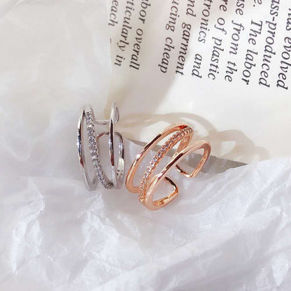 Multi-Layer Zircon Adjustable Ring