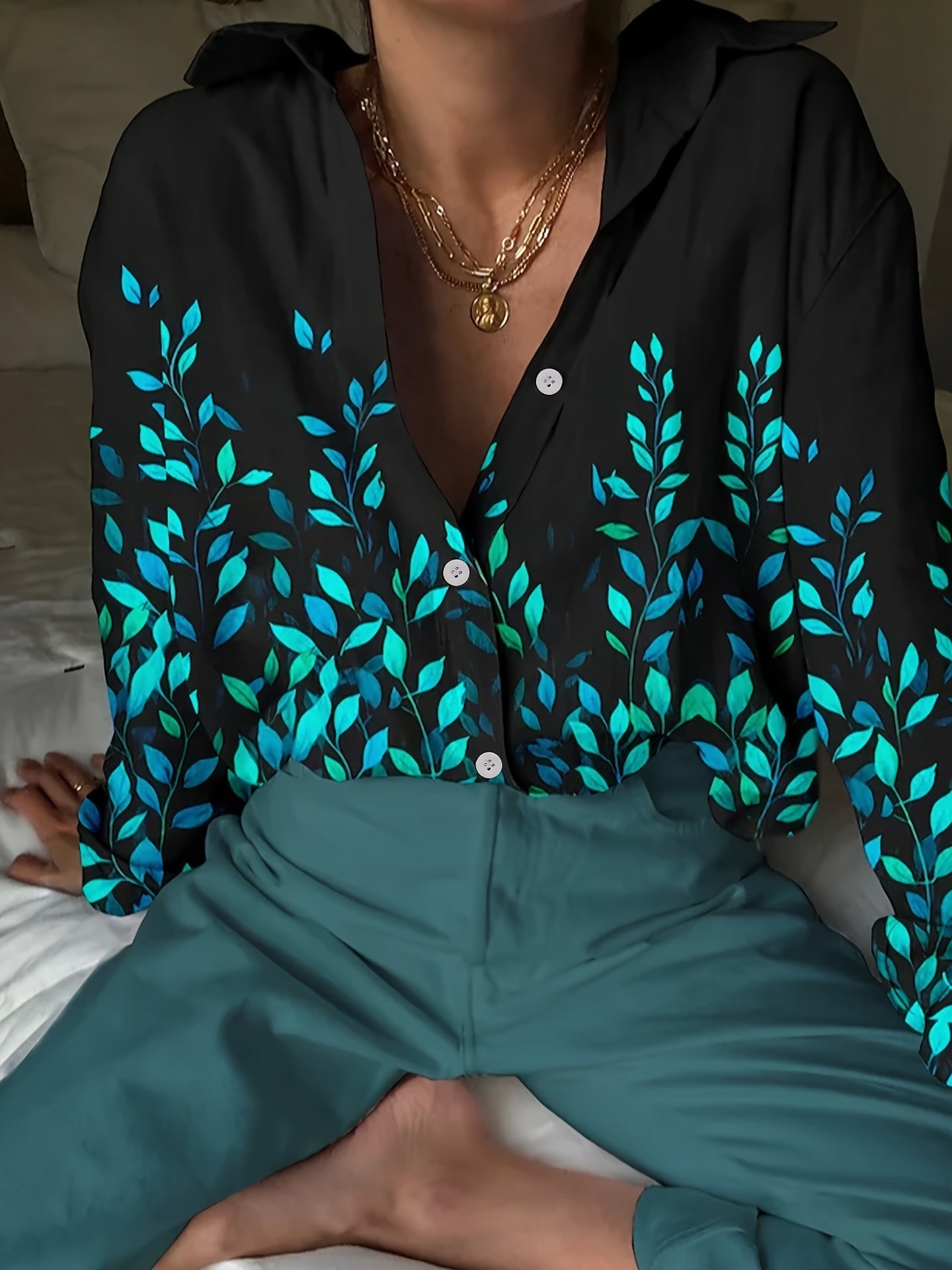 Striped 3D Pattern Colorful Cardigan – Women's Casual Long Sleeve Top