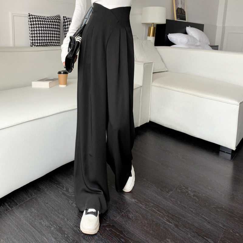 Fishbone Stitch Casual Pants
