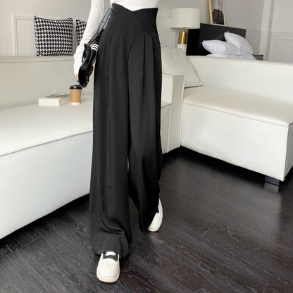 Fishbone Stitch Casual Pants