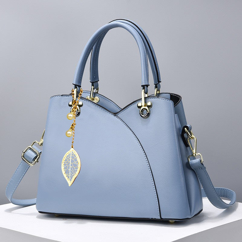 Chic Floral Accent Crossbody Bag