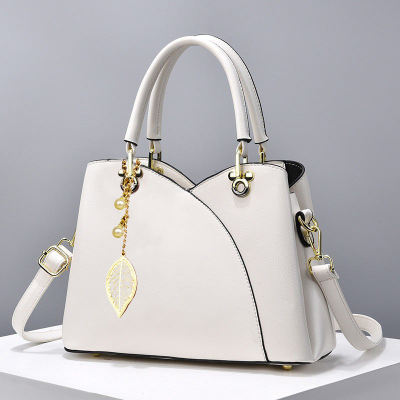 Chic Floral Accent Crossbody Bag