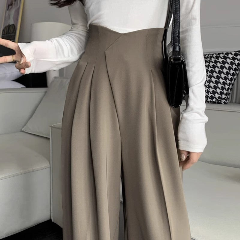 Fishbone Stitch Casual Pants