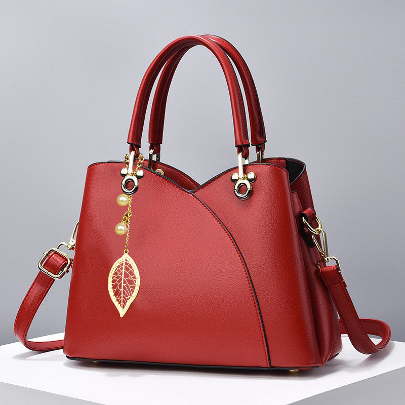 Chic Floral Accent Crossbody Bag