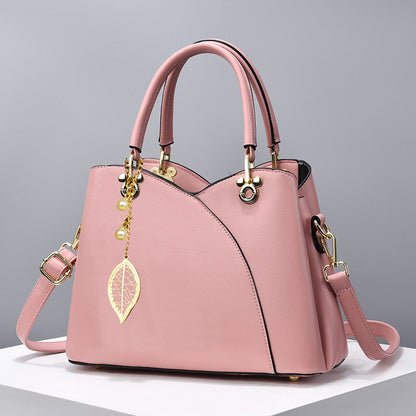 Chic Floral Accent Crossbody Bag