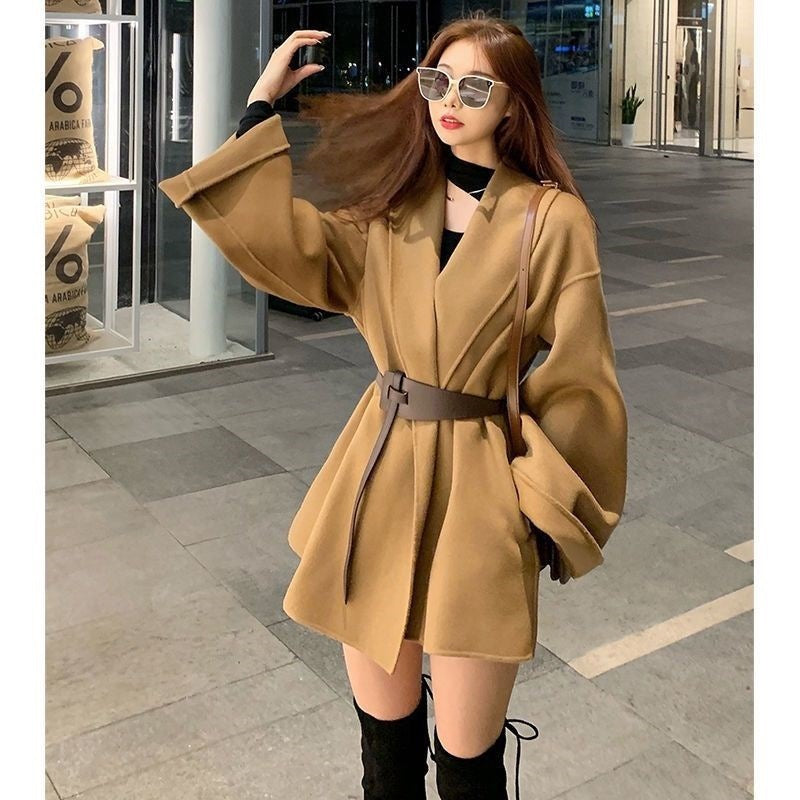 Extra Large Size Trench Coat – Spring & Autumn Woolen Outerwear