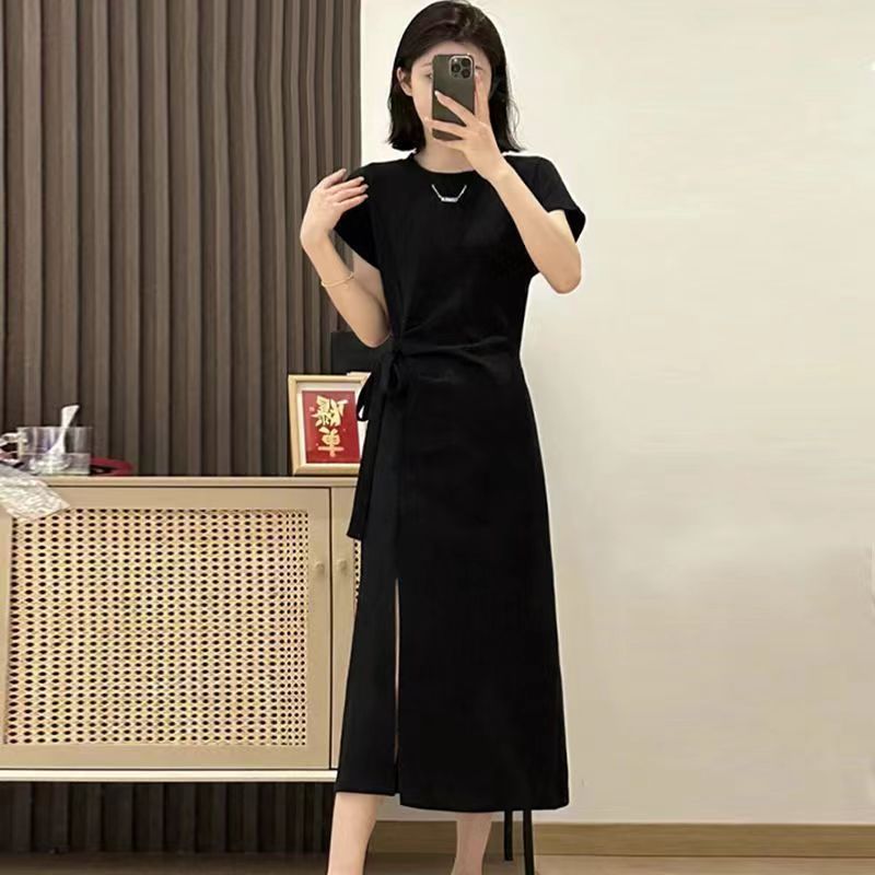 Hepburn-Inspired Retro Mid Dress