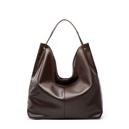 Classic Vegetable Tanned Leather Tote Bag