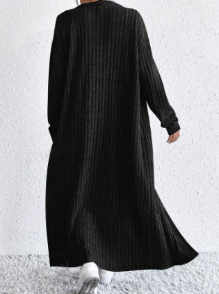 Solid Color Coat and Skirt Set – Women's Casual Elegant Two-Piece Outfit