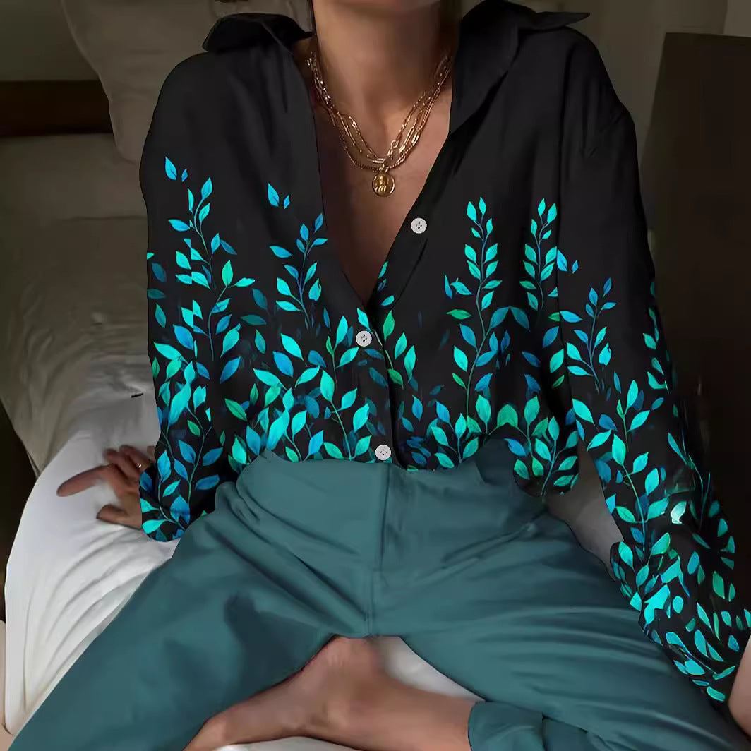 Striped 3D Pattern Colorful Cardigan – Women's Casual Long Sleeve Top