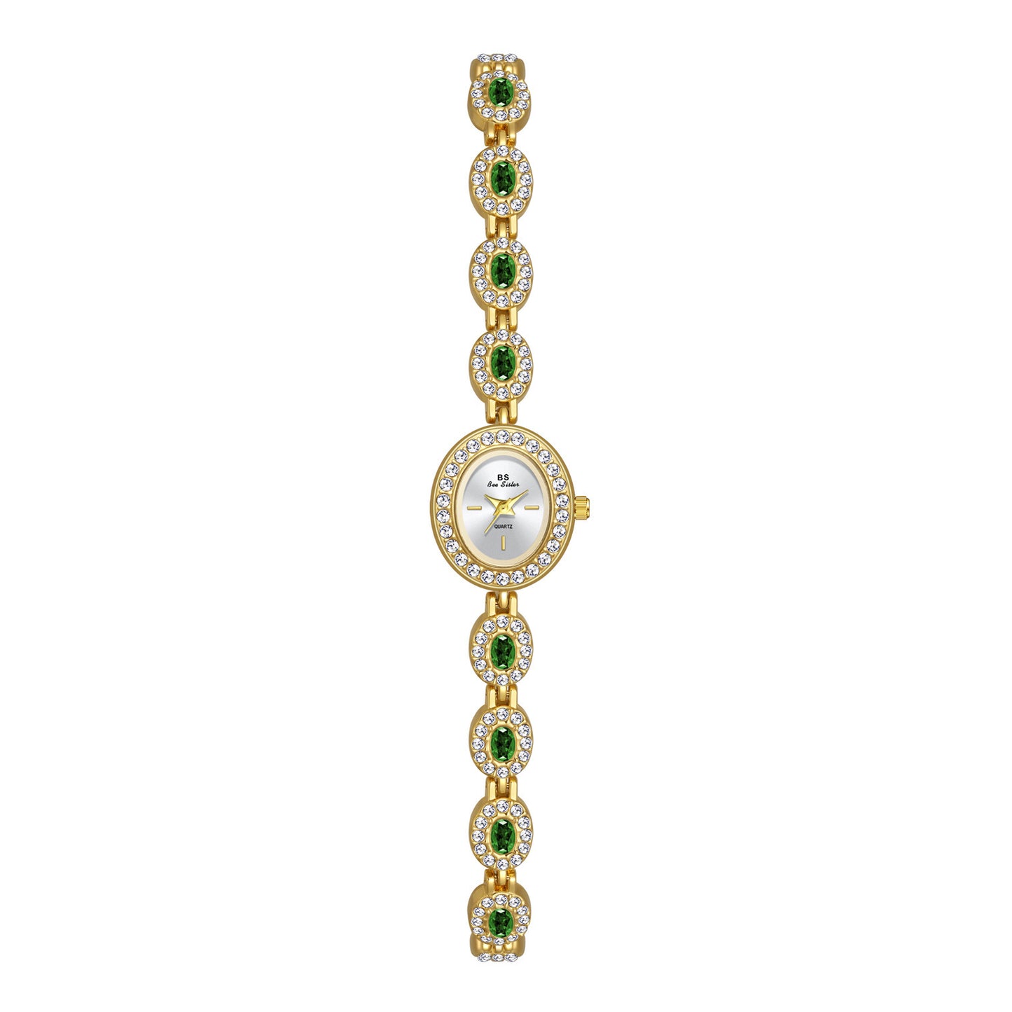 Rainbow Light Gemstone Oval Watch