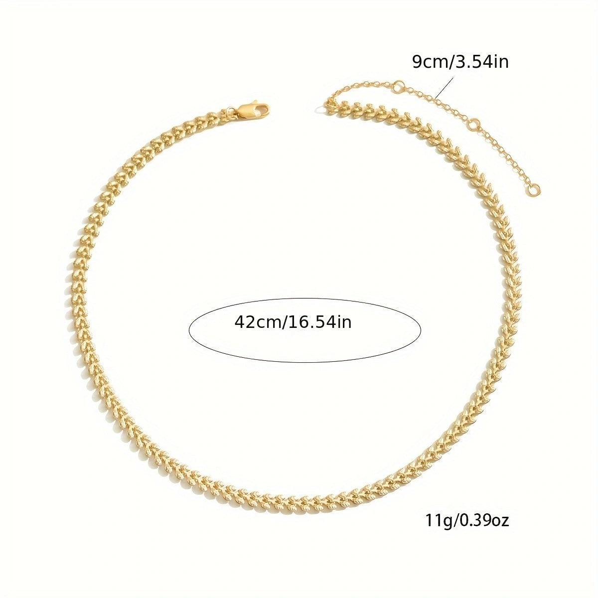 Luxury Retro Wheat Leaf Necklace – Eco-Friendly Handmade Jewelry | Everyday Elegance