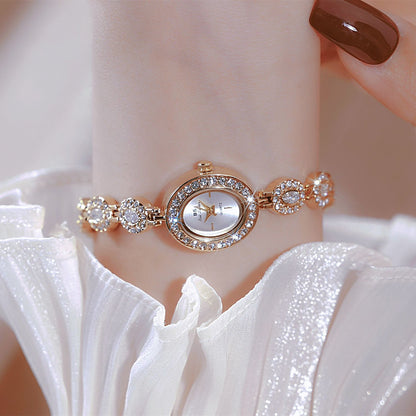 Rainbow Light Gemstone Oval Watch