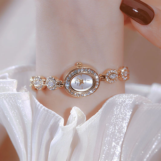 Rainbow Light Gemstone Oval Watch