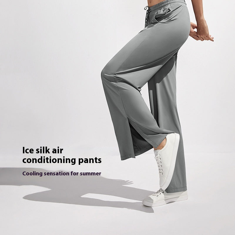 Sun-Protective Wide-Leg Sports Pants